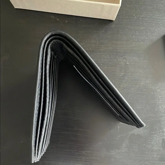 BALLY Ribbon Wallet in Black Leather (brand new - unused)